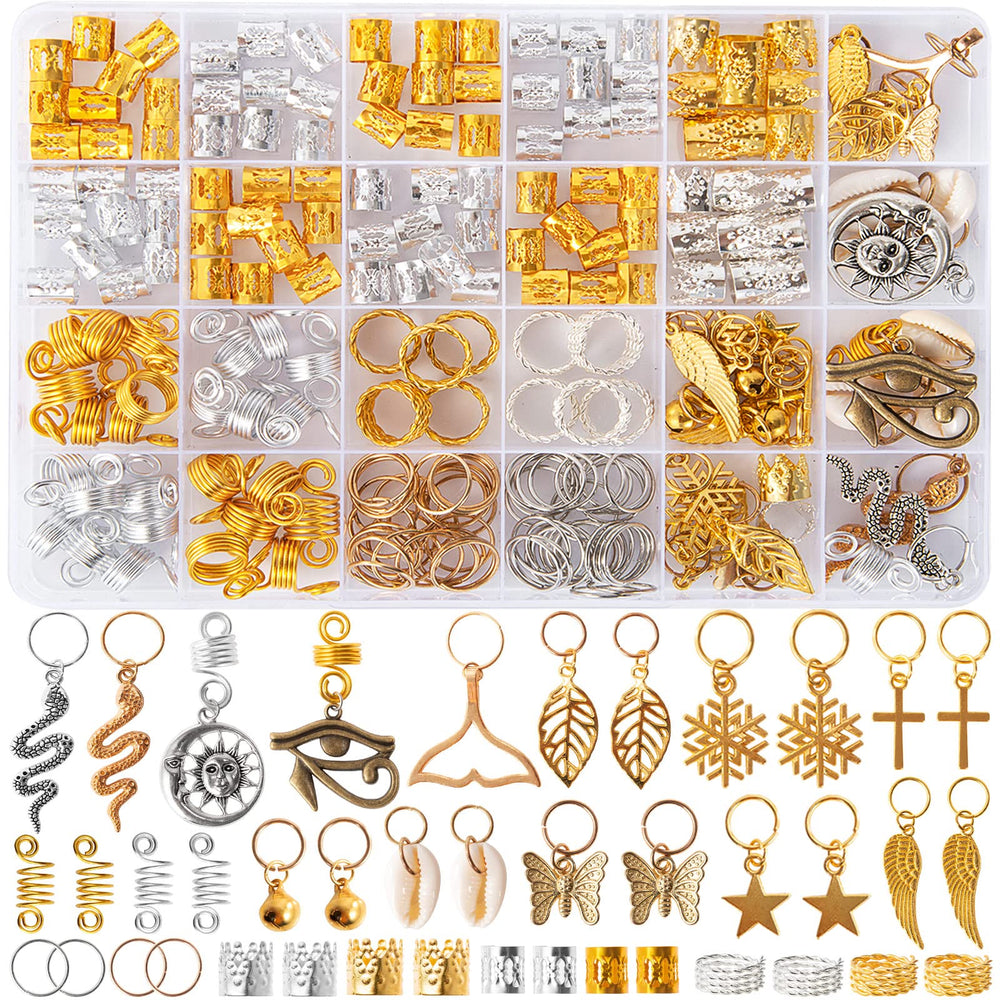 Vaikby cuentas joyería para pelo y trenzas, variedad de estilos para realzar cualquier peinado.