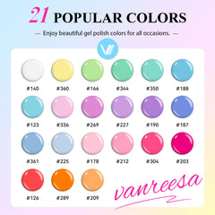 VANREESA Base coat para gel uñas con adherencia mejorada