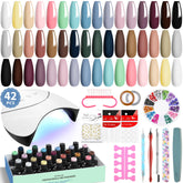 vanreesa kit 24 esmaltes gel y accesorios para manicura en casa