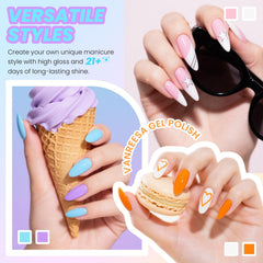 VANREESA Top coat brillo para acabado reflectante y duradero
