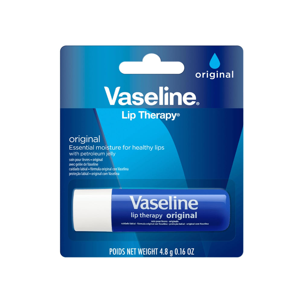 Bálsamo Vaseline Lip Therapy Original en envase de 4.8 g, hidratación suave para labios