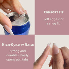 VELINNA Coquette conjunto de uñas para manicura casera rápida.
