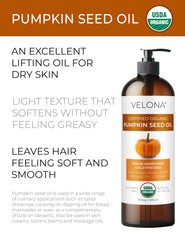 Velona aceite de calabaza aroma-nuez, perfecto para adobos y marinadas