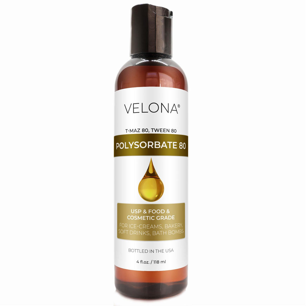 Botella de Velona Polisorbato 80 de 118 ml para solubilizar aceites en líquidos