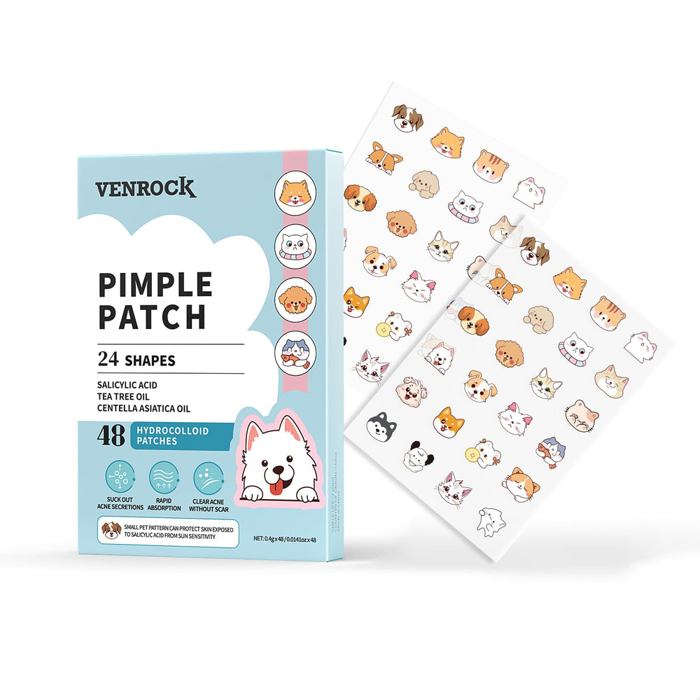 Venrock parches antiacné con diseños animales cubren imperfecciones con cuidado.