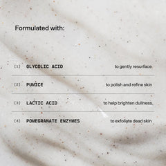 Versed Buff It Out, aplicación en mano, experiencia suave que mejora la textura de la piel.