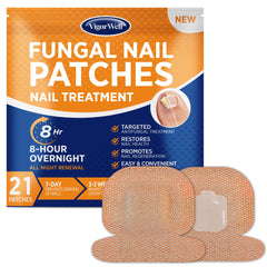 Parches Uñas Grandes Fuerza de VigorWell, uso nocturno discreto para uñas visibles.