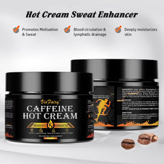 Textura cremosa de VIOFAIRY anticelulitis cafeína al extenderse