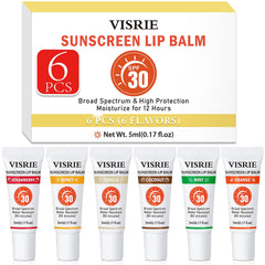 VISRIE balsamo labial SPF30 en tubo, hidratación duradera para labios expuestos