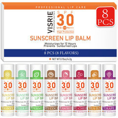 VISRIE Labial SPF30 con ocho sabores para elegir y protección diaria