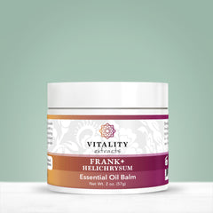 Vitality Frank+ Helichrysum Balm, textura cremosa para hidratación diaria.