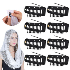 Vodolo Chunni Clips con alfileres de seguridad evitan deslizamientos al sujetar la chunni.