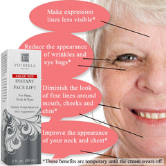 VOIBELLA BEAUTY crema levantamiento instantáneo para rostro, aspecto más tenso y uniforme