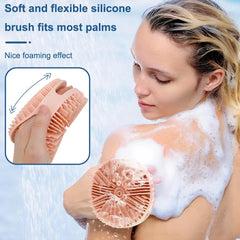 VToALARD exfoliante corporal gris, lado suave, ideal para piel sensible