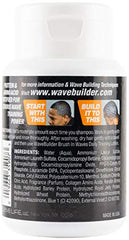 Wavebuilder Wash in Waves: detalle de etiqueta con keratina y aminoácidos.