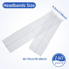 Waydress cintas cabeza faciales desechables empaquetadas individualmente para uso único
