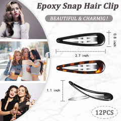 Waydress pinza cabello oval metal: recoge mechones con estilo.