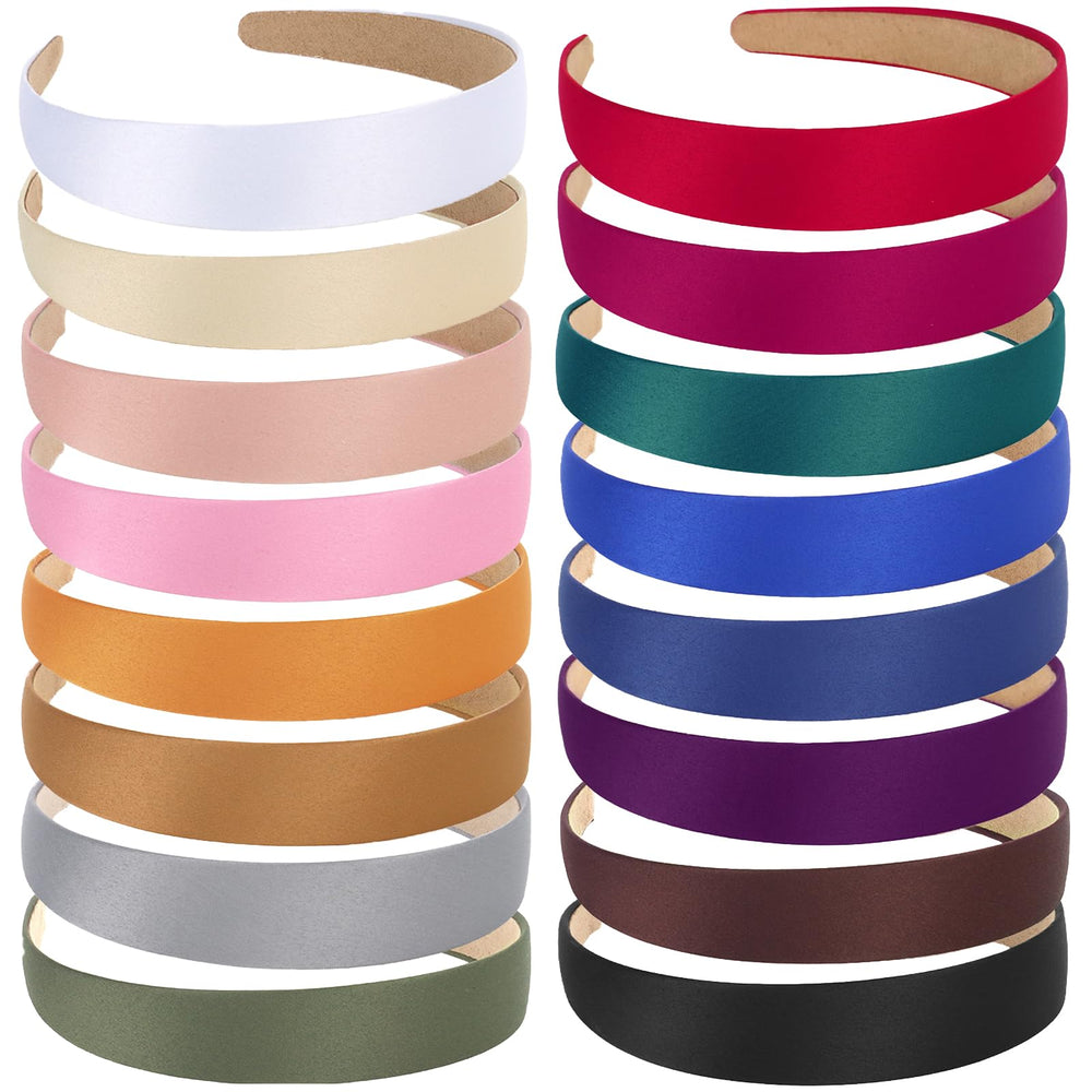 Diadema satinada multicolor de Wecoe, ideal para completar cualquier look.