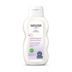 Weleda Loción Malva en botella, textura suave para piel sensible