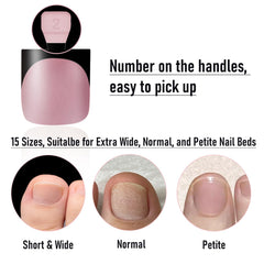 Wellquinn uñas francesas, primer y base preaplicados para inicio cómodo.