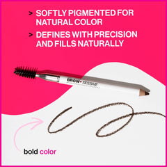 wet n wild Brow-Sessive diseño dual con cepillo integrado para peinar