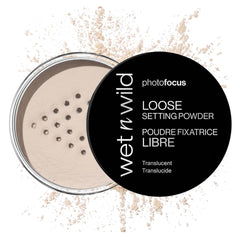 wet n wild Photo Focus polvo fijador suelto en empaque compacto para fijar base