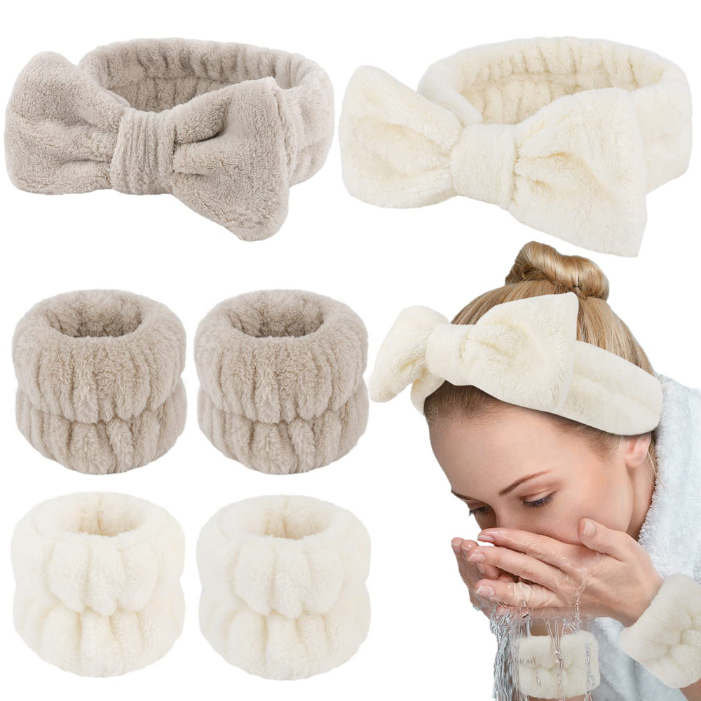 WHAVEL diadema spa de 6 piezas para facilitar la limpieza facial.