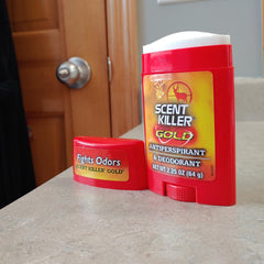 Scent Killer Gold de Wildlife Research Center, envase de 2,25 onzas para llevar en la caza.