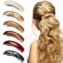 Barrettes WILLBOND grandes multicolores para un peinado llamativo y seguro.