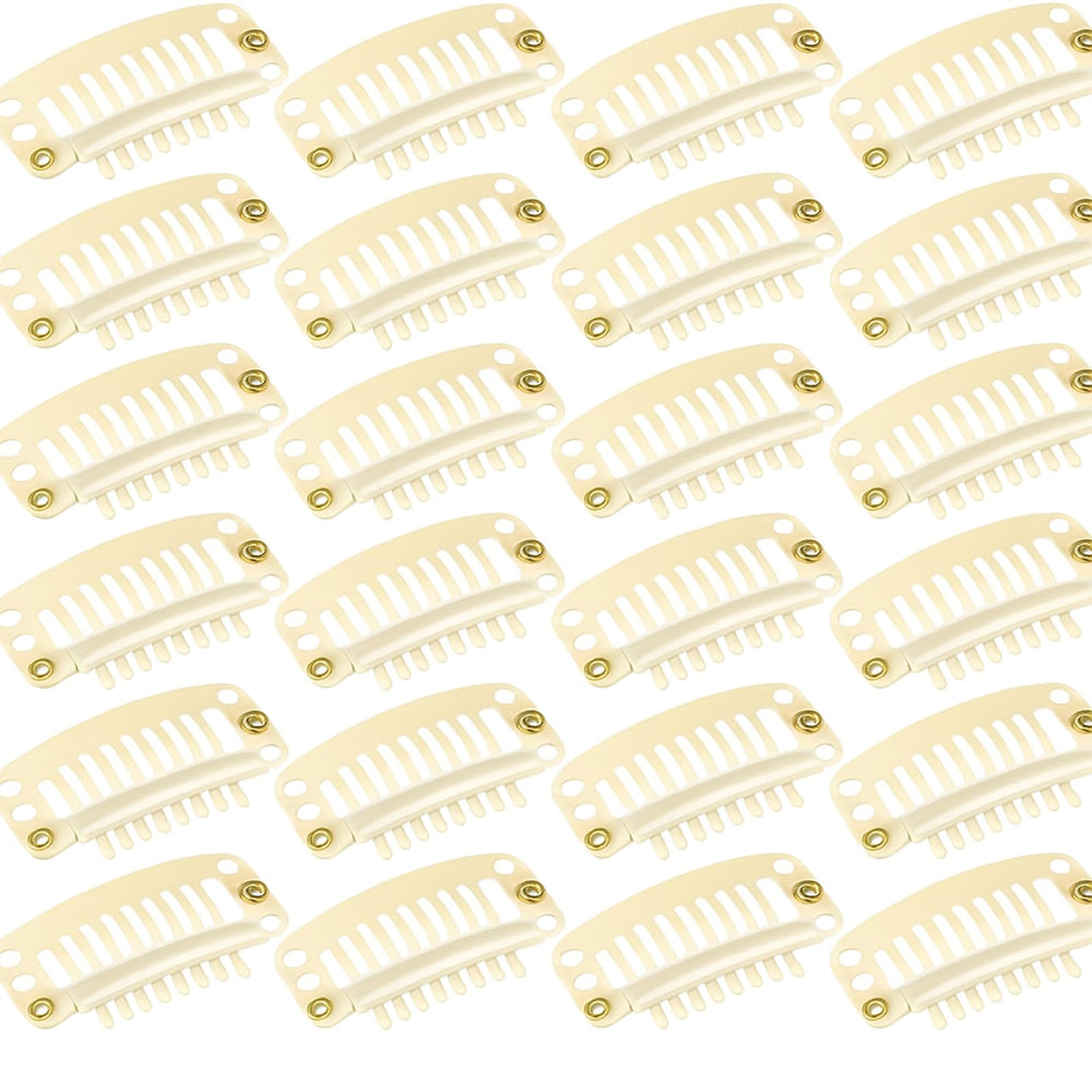 Willbond clip de extensión 32 mm, 9 dientes, fijación estable para cabello.