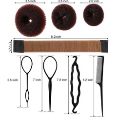 Donuts WILLBOND de cabello tamaño mediano para cabellos medios.