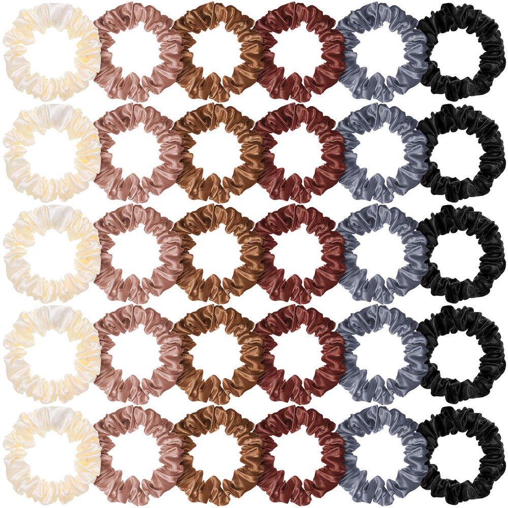 WillBOND gomas satinadas para cabello, conjunto completo en colores versátiles para cada estilo.