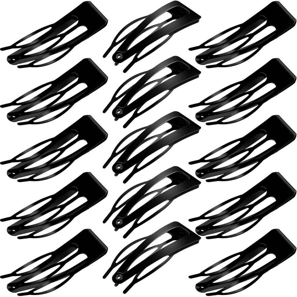 WILLBOND pasador de pelo metálico con doble agarre y 3 dientes, ideal para cabello grueso.