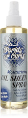 Worlds Of Curls Condicionador Desenredante en botella para desenredar y suavizar el cabello.
