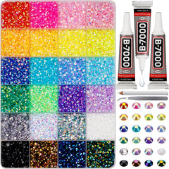 Worthofbest conjunto-strass 17000 piezas para brillos intensos en manualidades.