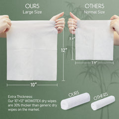 WOWOTEX toalla de bambú con textura suave para limpieza facial.