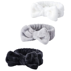 WSYUB Spa Headband con lazo blanco para mantener el cabello fuera del rostro durante el cuidado facial.
