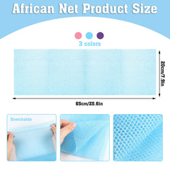 WSICSE esponja de red africana para cuerpo, limpieza suave y eficaz