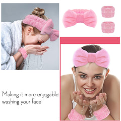 WSYUB diadema spa rosa detalle microfibra ultra suave y cómodo uso diario