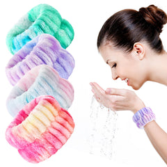 Bandas para rostro Wteehn, absorbentes y coloridas para rutinas diarias.