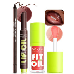 Delineador labial marrón oscuro de Wugbc para definición suave y duradera.