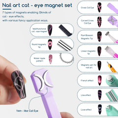 Imán amarillo XEAOHESY Cat Eye, manejo sencillo para uñas con gel.