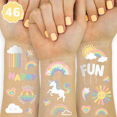 Tatuajes xo, Fetti arcoíris en colores vivos para fiestas y bolsitas de regalo