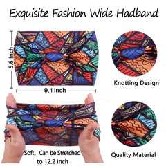 XTREND cintas para cabello anchas con estampado leopardo, práctica para entrenamientos y salidas al aire libre.