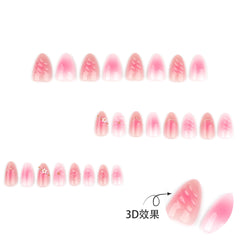 XZMeiLun kit de uñas con adhesivo para aplicación rápida y sencilla.