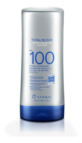 Yanbal protector solar SPF100, bote crema, protección duradera para piel expuesta al sol.