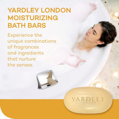 Yardley London barra hidratante avena almendra, aroma suave que relaja durante la rutina.