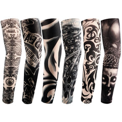 Manga de tatuaje falso YARIEW con acabado realista para cubrir brazos rápidamente.