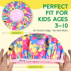 Years calm cap infantil con estampado gato, perfecto para personalizar la hora del baño.
