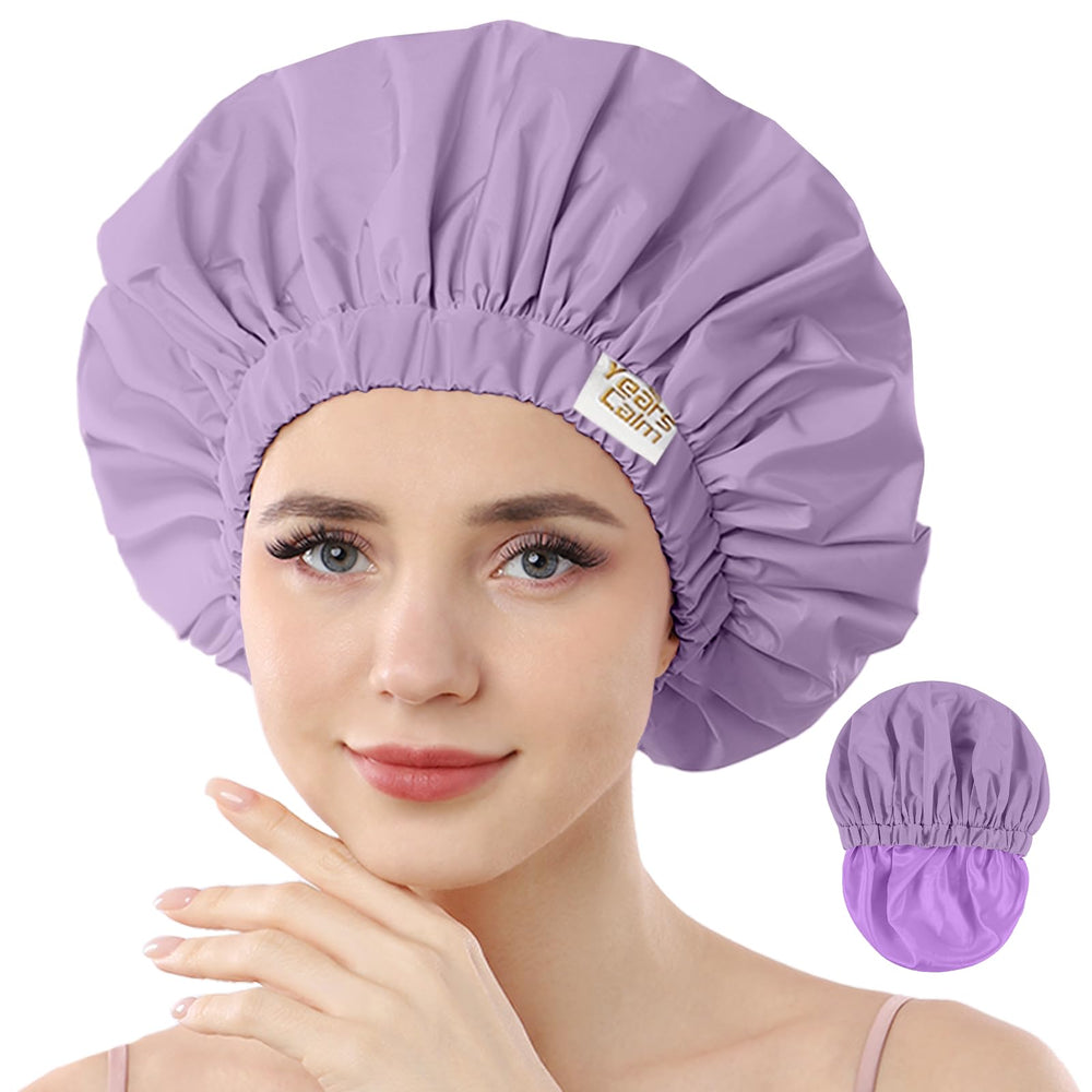 Tapa de ducha impermeable Years Calm para mujer protege el peinado durante la ducha.